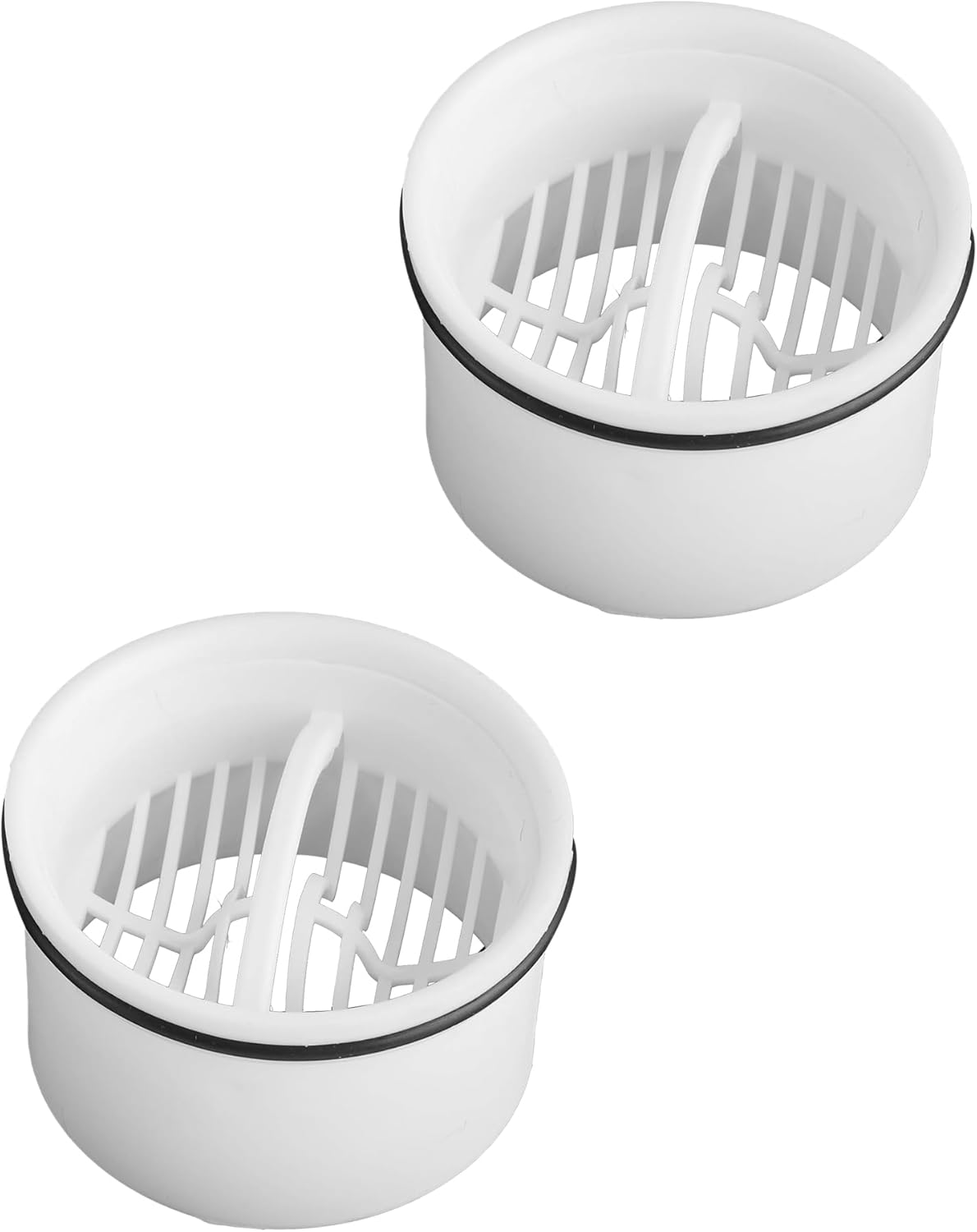 2 Set Haarsieb & Tauchrohr Für Dusche, Kompatibel Mit Viega Tempoplex Ablaufgarnitur 6960, 6961, 6962, 6963, Ersatz Haarfänger, Haarfilter Und Siebeinsatz Für Duschablauf Siphon