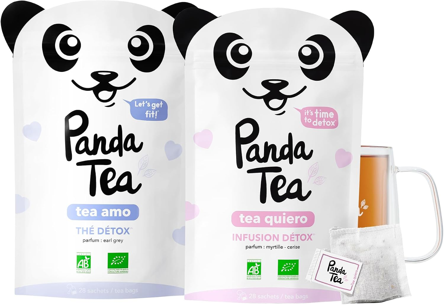 - Thé Minceur Et Infusion Detox Bio - Nouveaux Parfums Drainants & Bien-Être, Tisane À Froid, Chaud Ou Glacée - Certifié Biologique - Cure 56 Sachets Coton