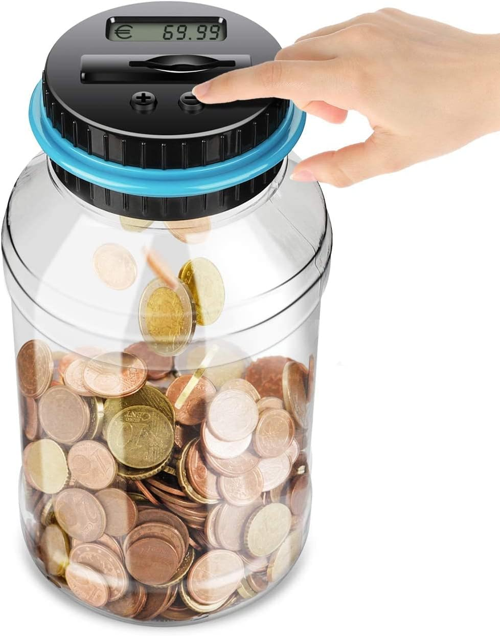 Digitale Sparschwein-Zähler Automatische Spardose Geld Sparen Box Münze Spartopf