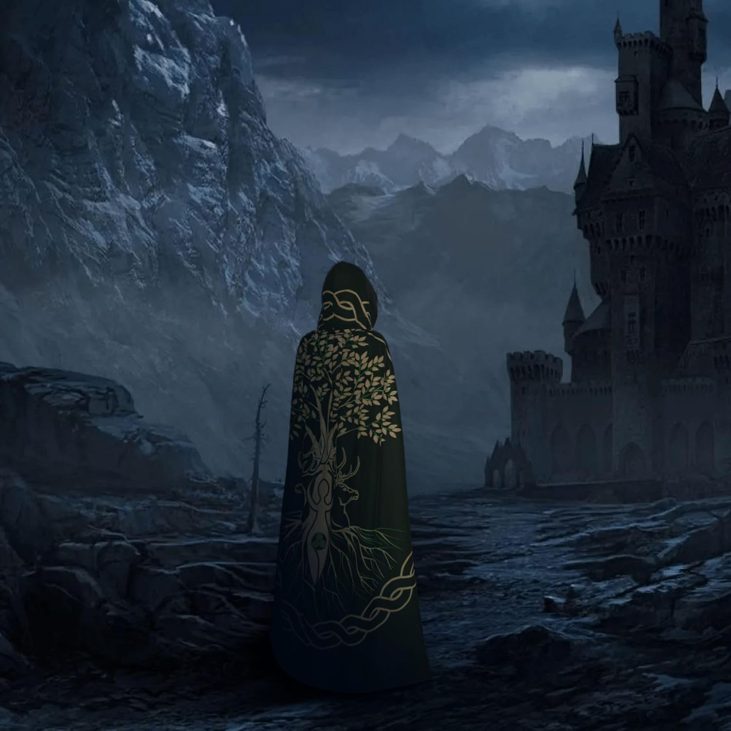 YETTA YANG Halloween Hooded Robe Cloak for Adult Men Women Christmas Hoodies ... - Picture 9 of 13