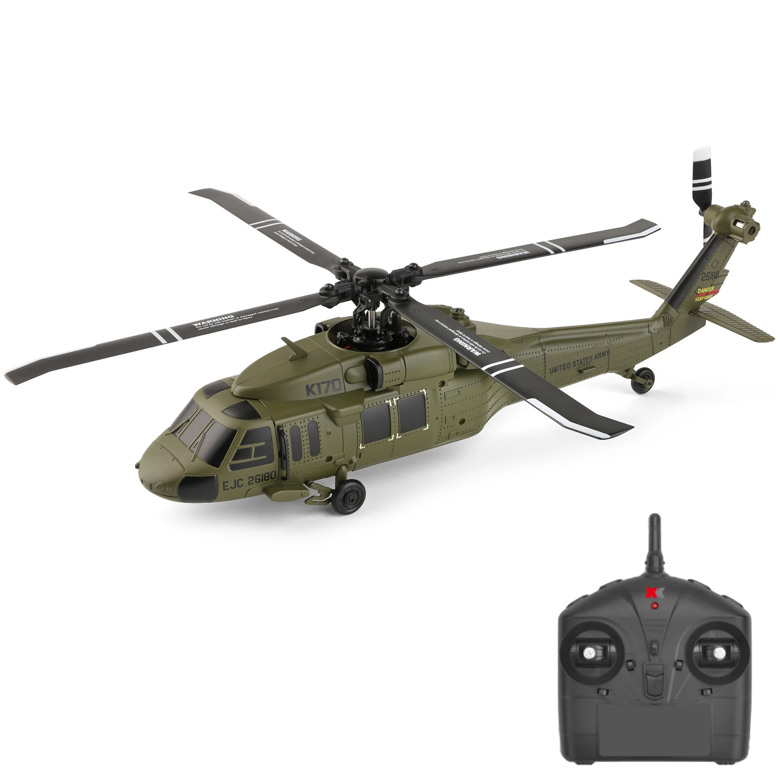 Remote Control Helicopter, 2.4G 4 Channel Mini Aircraft with Brushless Motor, Altitude Hold, Gyro, One Key Take Off and Landing