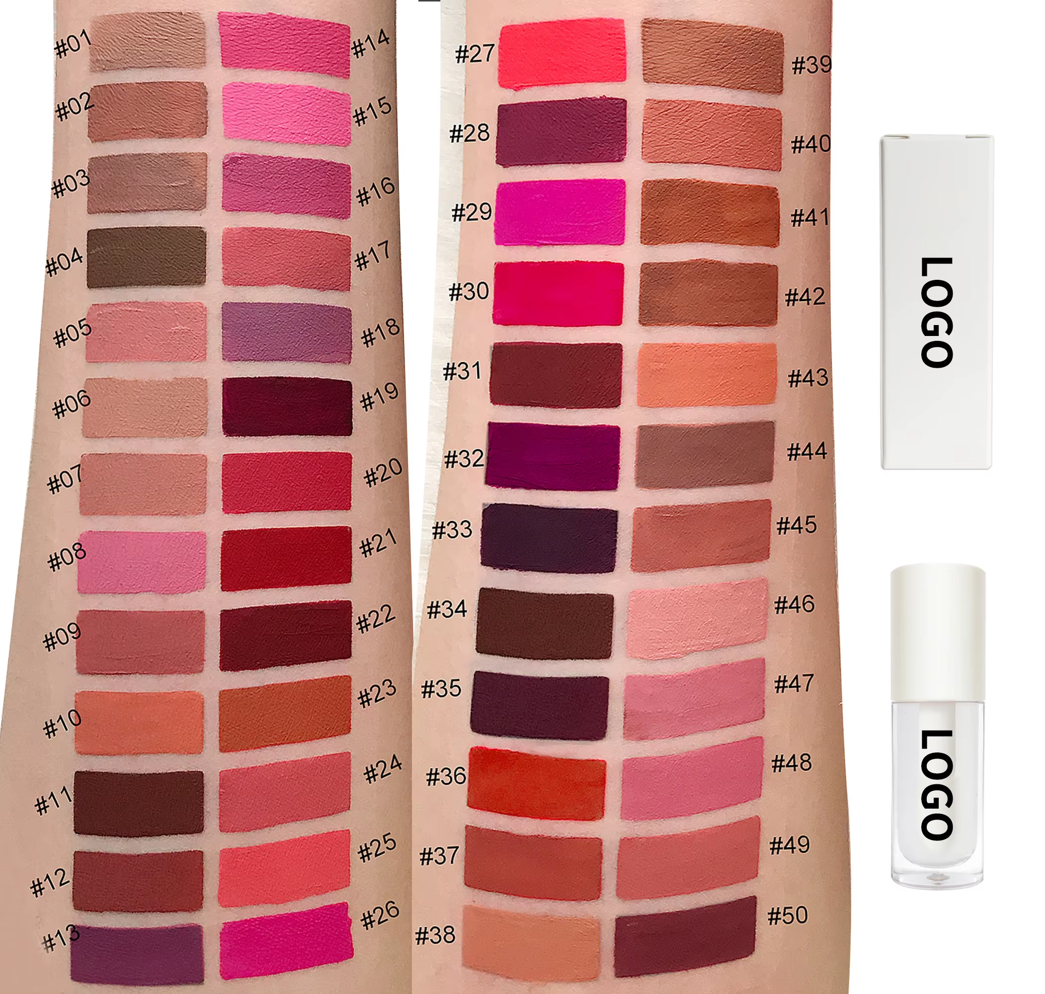 Makeup Waterproof Vegan Liquid Lipstick Set Custom Logo Lip Kit Private Label Matte Liquid Lipstick Set