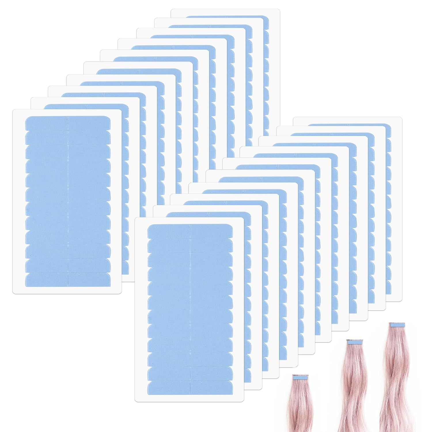 tape para extensiones pegamento de cabello doble cara cinta adhesiva pelo 240pcs