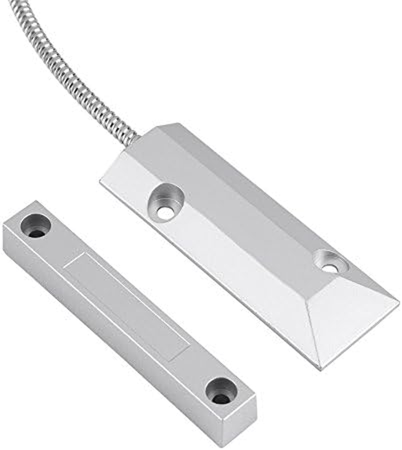 Haofy Magnetic Contact Wired Sensor, Roller Shutter Door Reed Switch Sensor Detector Switch for Home Garage Alarm Security for Window Door Security