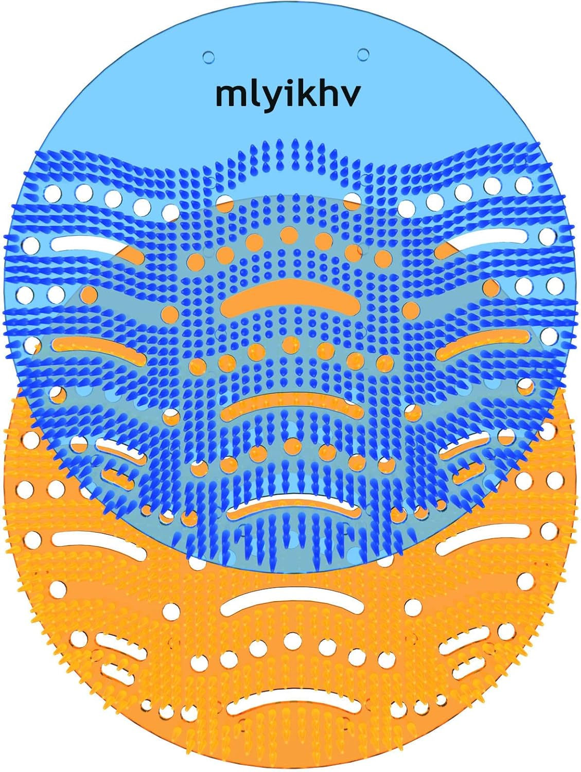 Urinal Screens Deodorizer 50 Pack Urinal Deodorizer Scented Urinal Screen Anti-Splash Urinal Screen for Urinals in Restrooms Restaurants Office Schools (25 Blue+25 Orange)