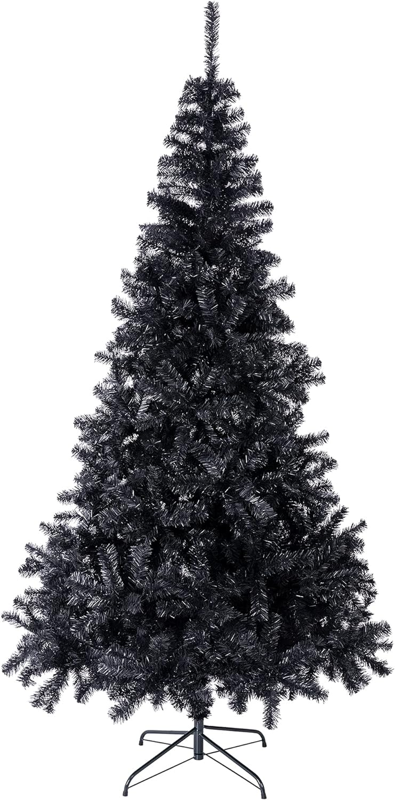 4 FT Halloween Black Premium Artificial Christmas Tree 400 Tips Easy to Assemble with Christmas Tree Stand (4 Ft)