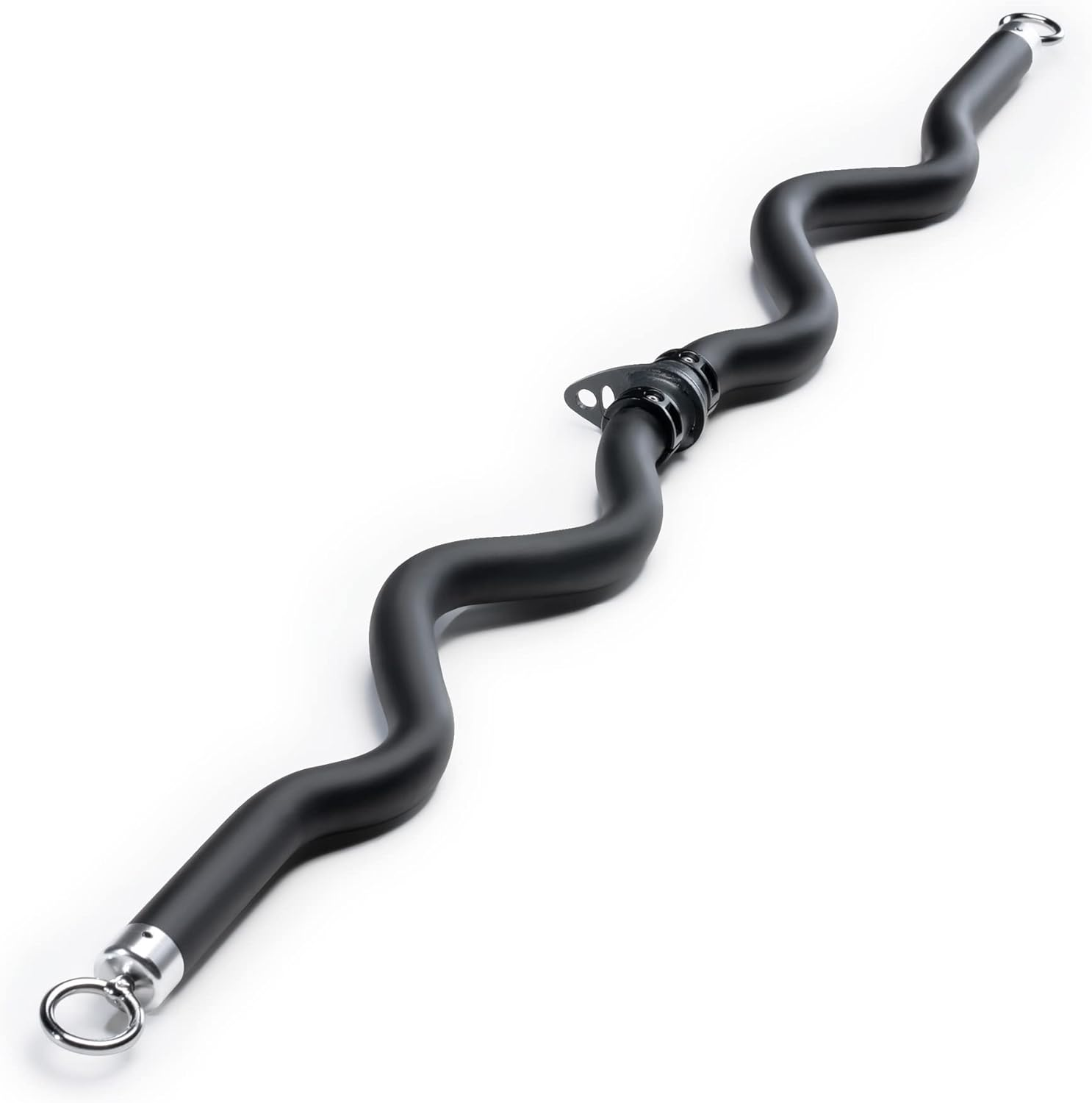 Deluxe Exercise Curl Bar for Lats, Curls and More BBEB-7355 Black 47 Inches