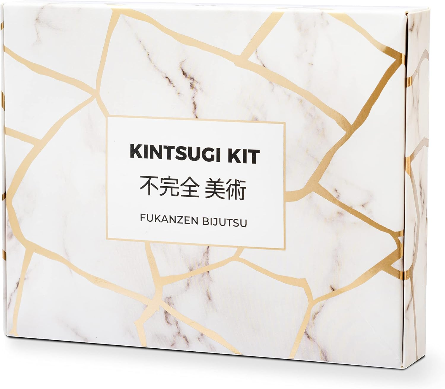 Laffair Kintsugi Repair Kit – Repair Ceramic Bowls with Kintsugi Kit Gold Powder Resin Glue, Bring Japanese Art to Your Home – Comes with a Practice Bowl and Cloth