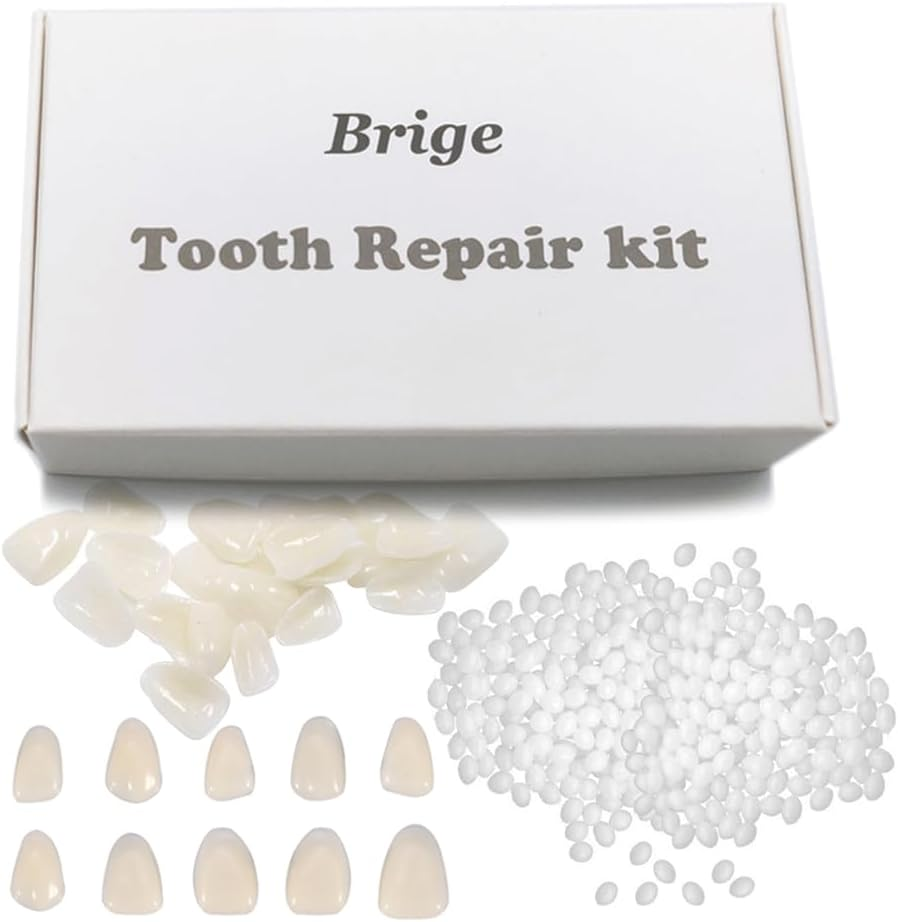 Brige Tooth Repair Kit for Filling the Missing Broken Tooth and Gaps-Moldable Fake Teeth and Thermal Beads Replacement Kit For