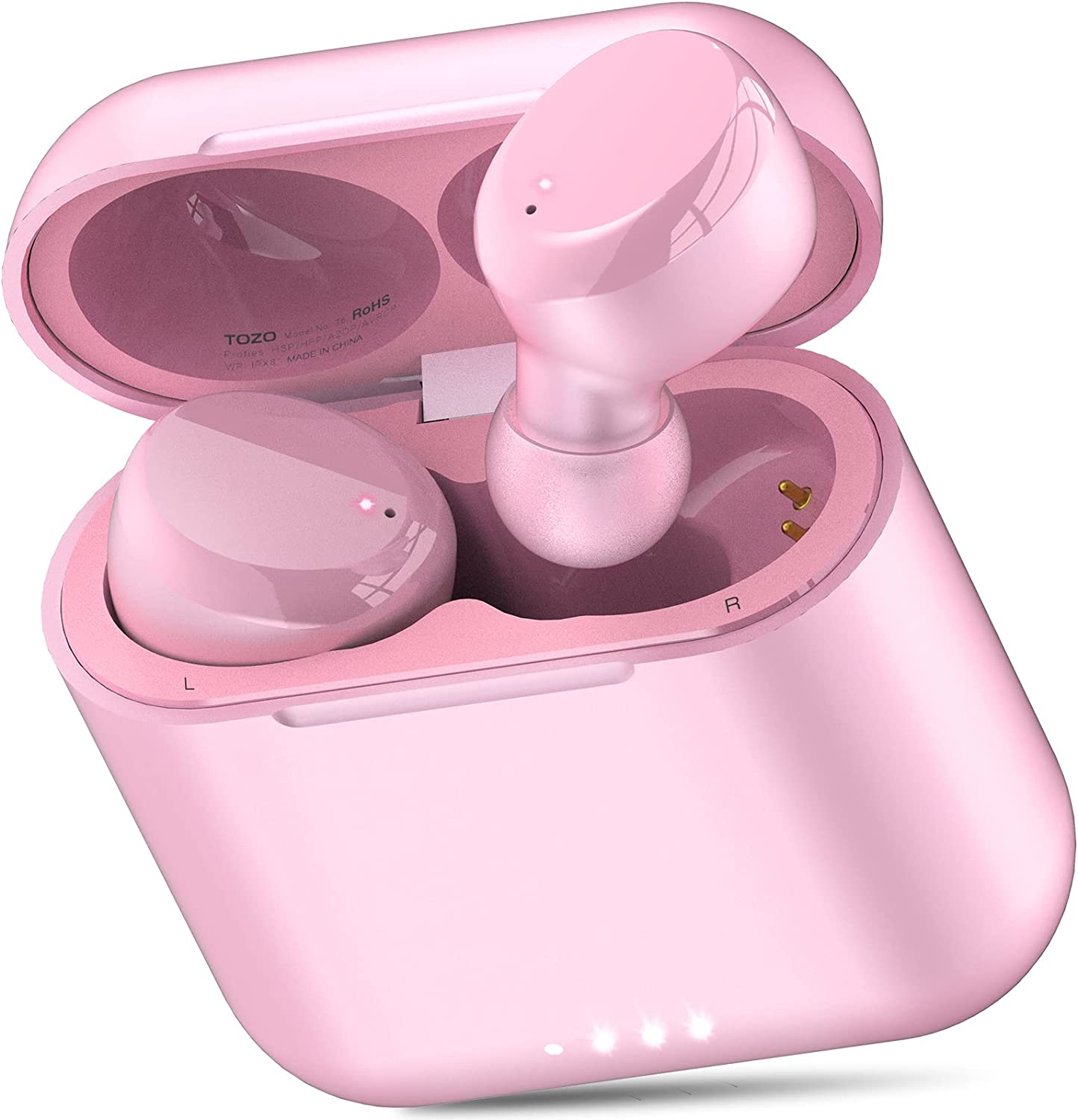 TOZO T6 Wireless Earbuds Bluetooth 5.3 Headphones, Ergonomic Design in Ear Headset, 50Hrs Playtime with Wireless Charging Case, APP EQ Customisable, IPX8 Waterproof