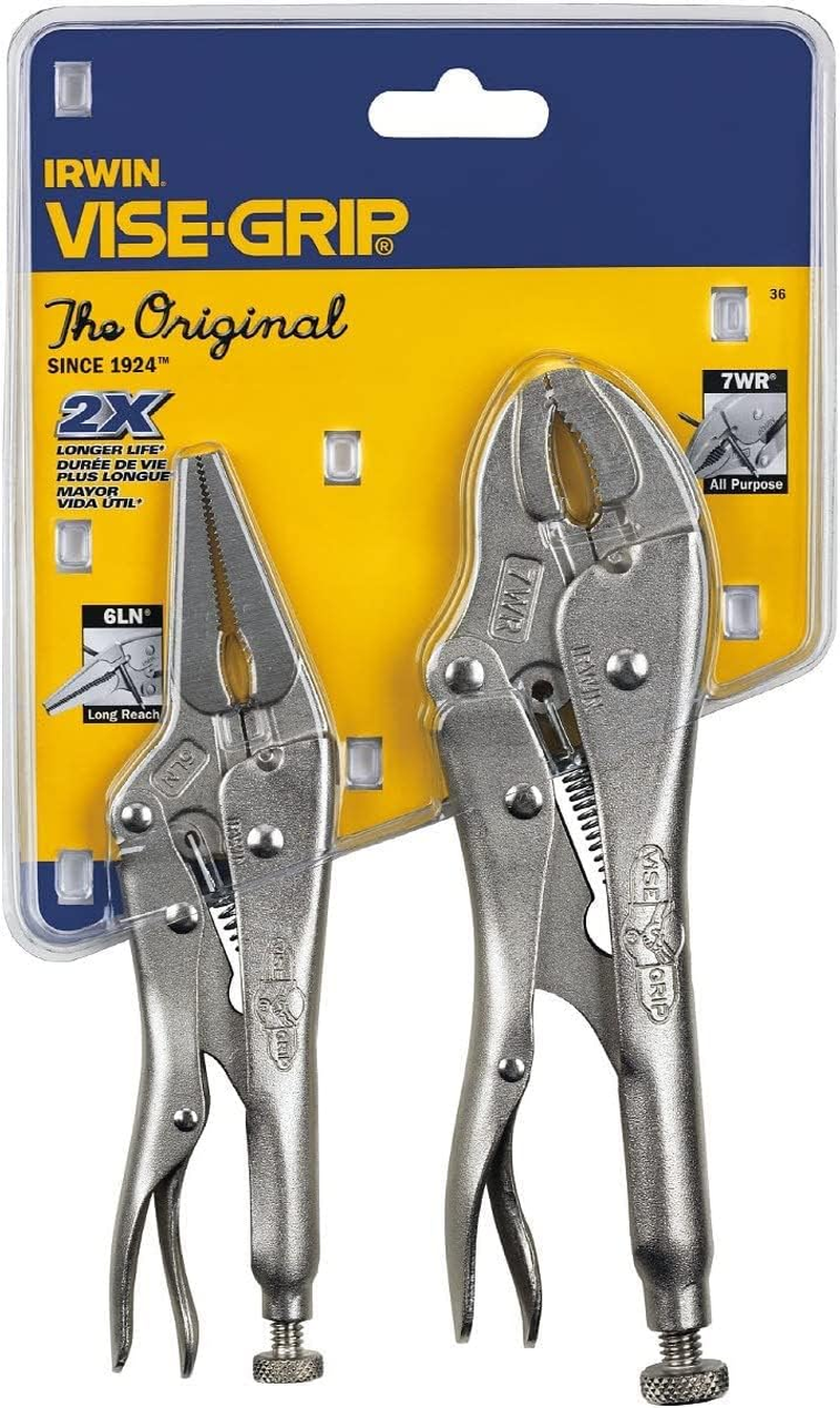VISE-GRIP Original Locking Pliers with Wire Cutter Set, 2 Piece, 36