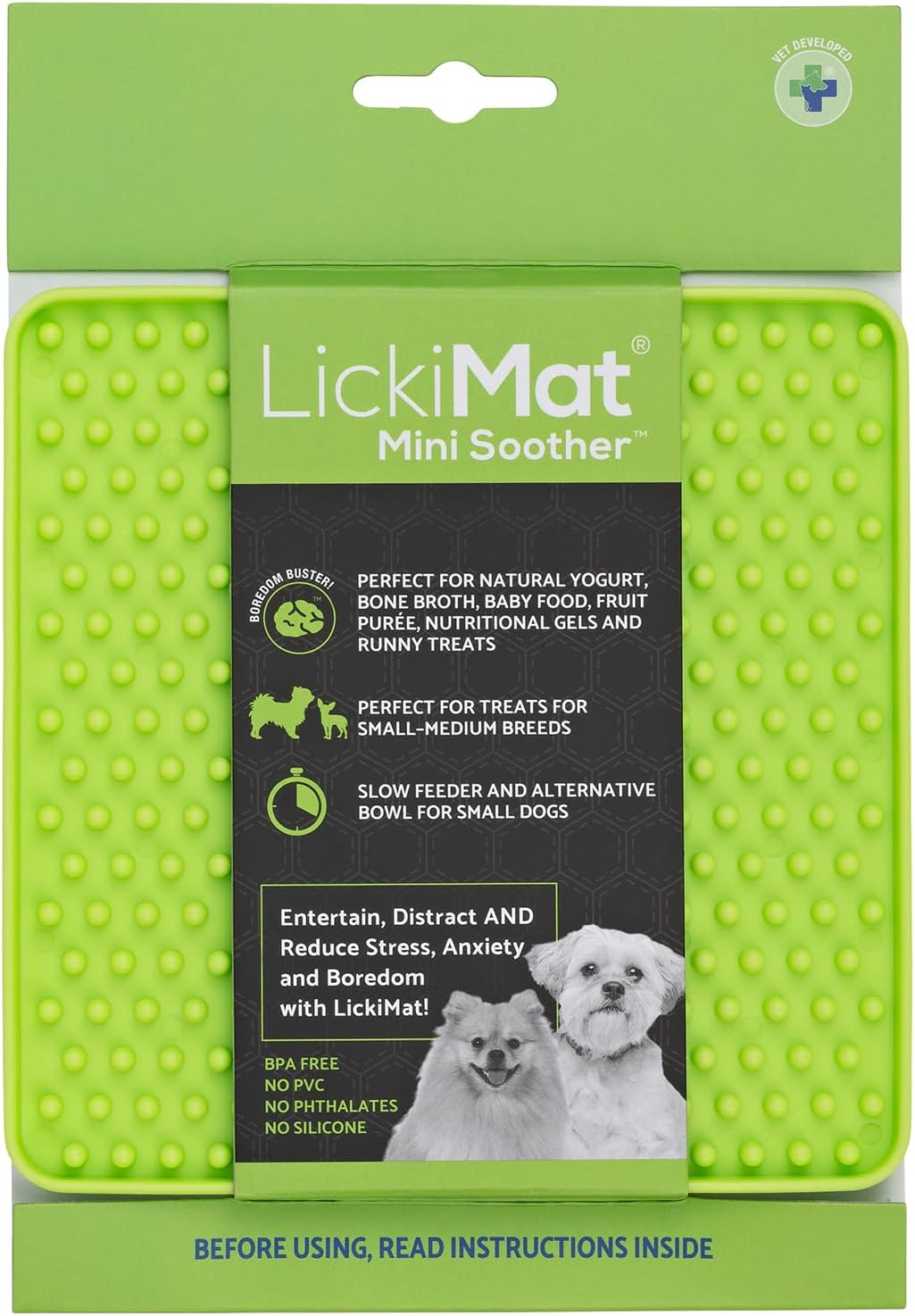 LickiMat Mini Classics - Interactive Pet Feeding Mat for Dogs, Slow Feeder wi... - Picture 11 of 24