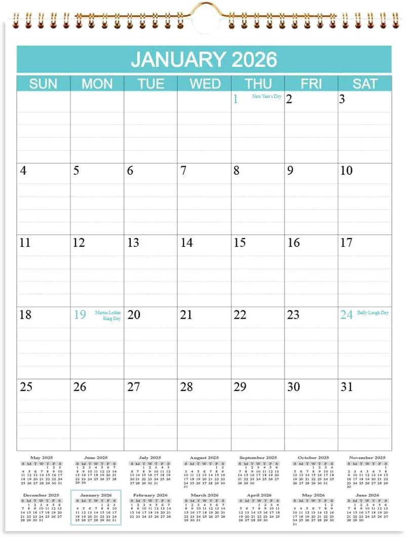 Calendar 2026-2027 - Wall Calendar Runs from Jan 2026 to Jun 2027-18 Monthly Calendar with Thick Paper for Planning and Organizing for Home or Office, Calender Planner, 8.5 X 11 in 2026 27 Calendars