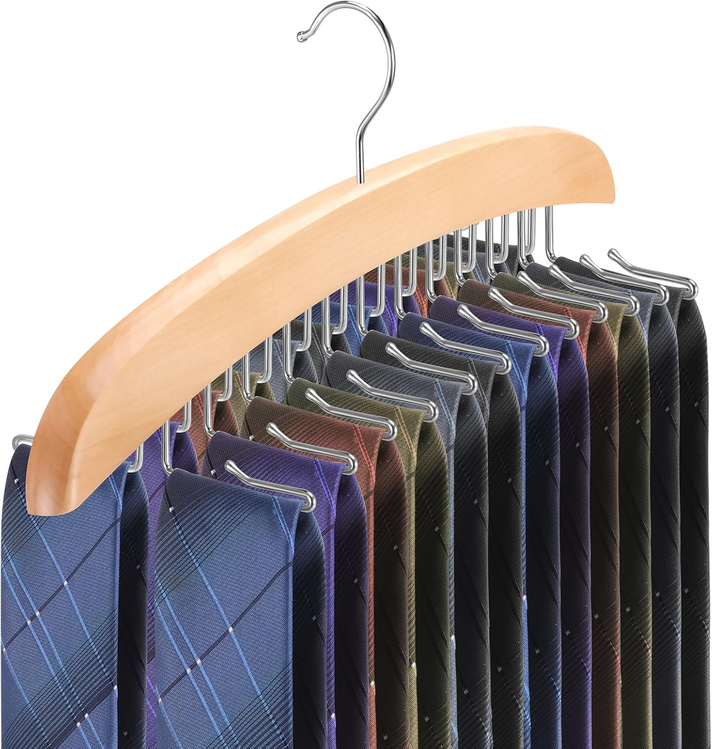 Perchero para corbatas para armario organizador corbatas giratorio 360 ​​grados