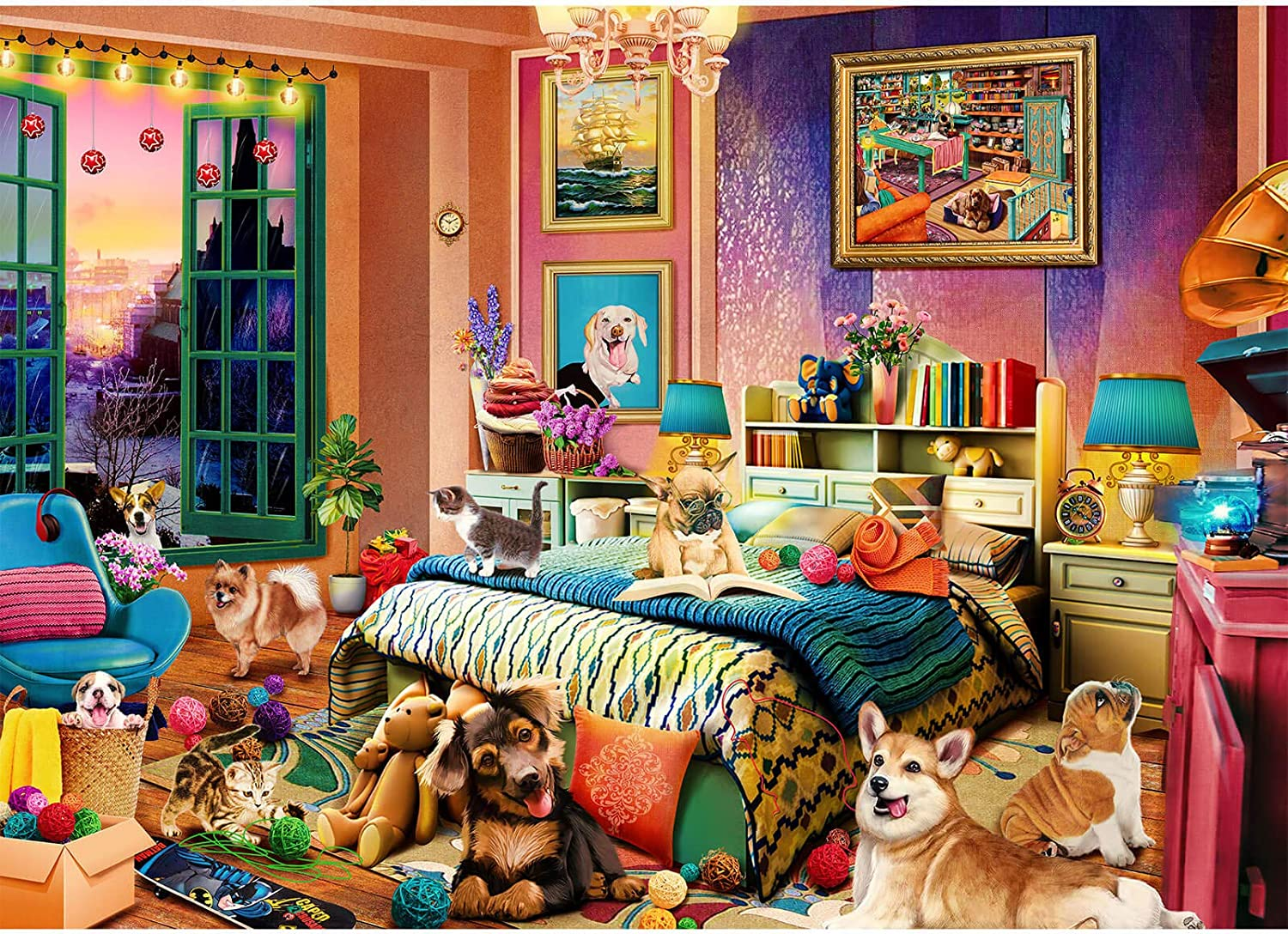 HUADADA Jigsaw Puzzles for Adults 1000 Pieces Jigsaw Puzzles for Adults Inter... - Picture 2 of 10