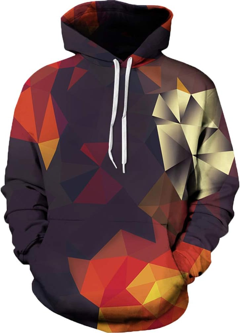 Sanatty Unisex Hoodies 3D Print Galaxy Pullover Hooded Sweatshirt Hoodies with Big Pockets for Teen Men, Teen Boy, Women