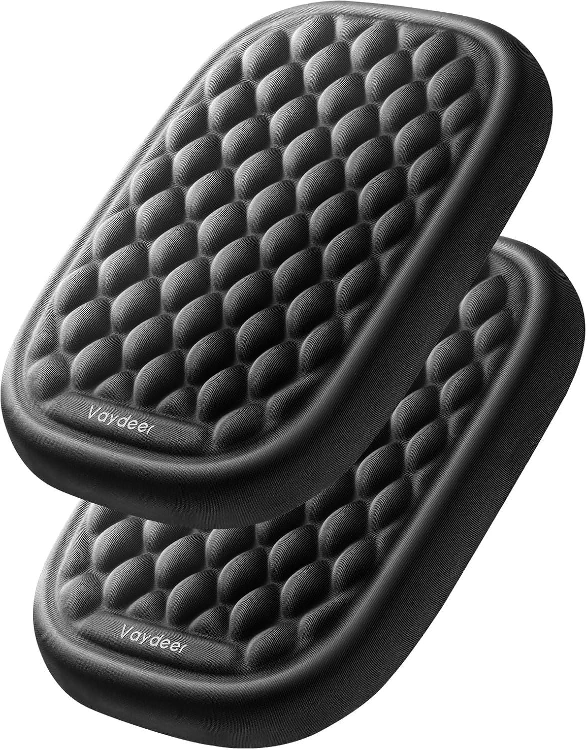 Ergonomic Wrist Rest Pad Armrest Pad Elbow Rest Pad Relieve Elbow Pain Computer Armrest Arm Wrist Rest Support Mouse Pad for Desk(6.3X4.3X0.76inches Black,2 Pcs)