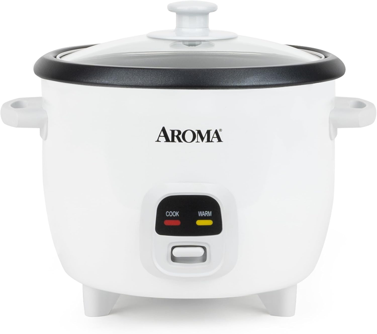 Rice Cooker, 3-Cup (Uncooked) / 6-Cup (Cooked), Small Rice Cooker, Oatmeal Cooker, Soup Maker, Auto Keep Warm, 1.5 Qt, White, ARC-393NG