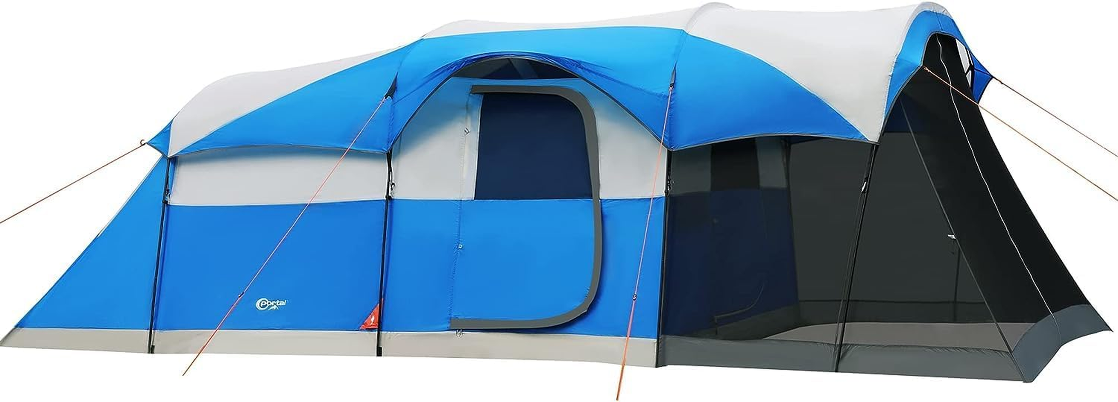 6/8/10 Person Family Camping Tent with Screen Room, Water Resistant Big Tunnel Tents with Rainfly, Large Family Tent for Camping, Outdoor, Patio