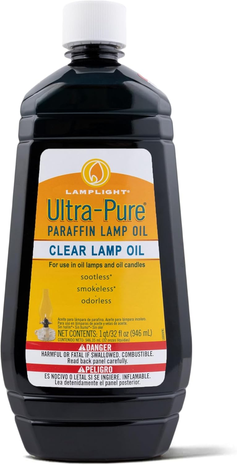 Lamplight Ultra-Pure Lamp Oil, Clear, 32 Ounces