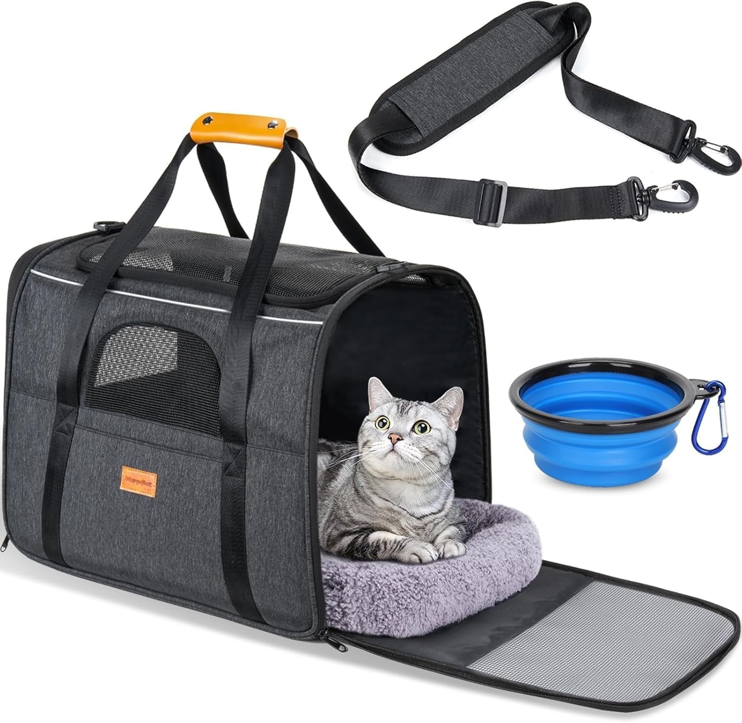 Morpilot Cat Carrier Airline Approved Pet Carrier Portable Dog Hand Bag 