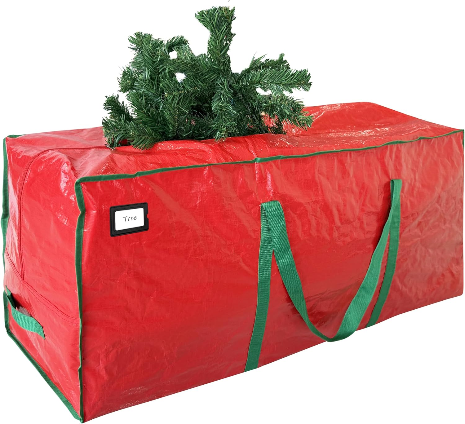 7.5ft Christmas Tree Storage Bag Heavy-Duty with Dual Zippers & Reinforced Handles