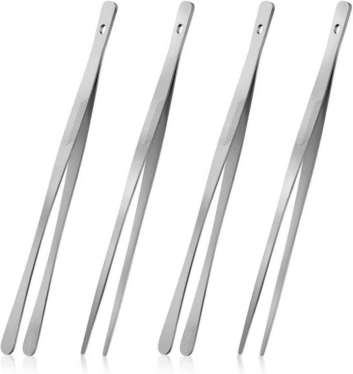 4PCS Kitchen Tongs Tweezers for Cooking, 12