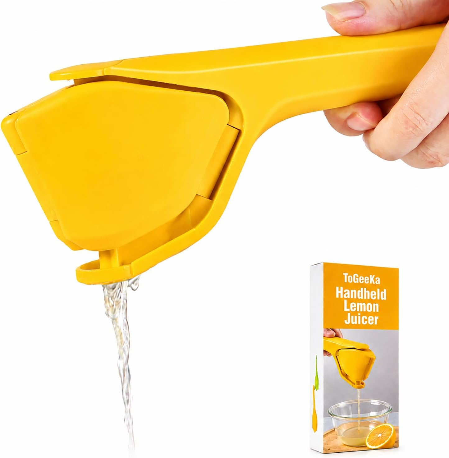Lemon Squeezer, Effortless Manual Flat Lime Juicer Squeezer, Hand Citrus Press, Folds Design for Saving Space Storage, Easy to Make Juice from Lemon, Lime, Cirtus, Orange, Fruits