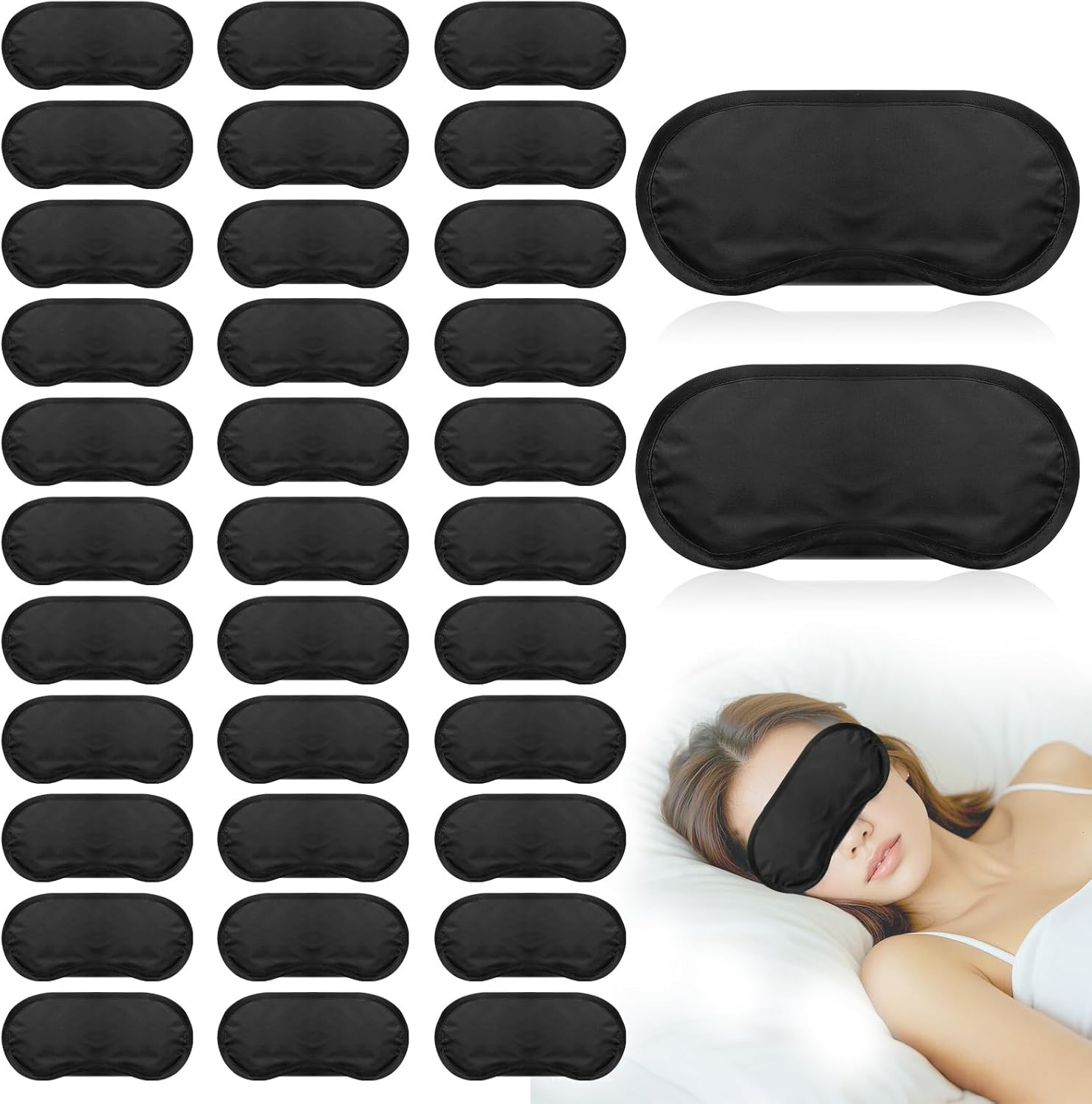 40 Pcs Eye Mask Sleep Masks Bulk Blindfolds for Team Building Party Games with N