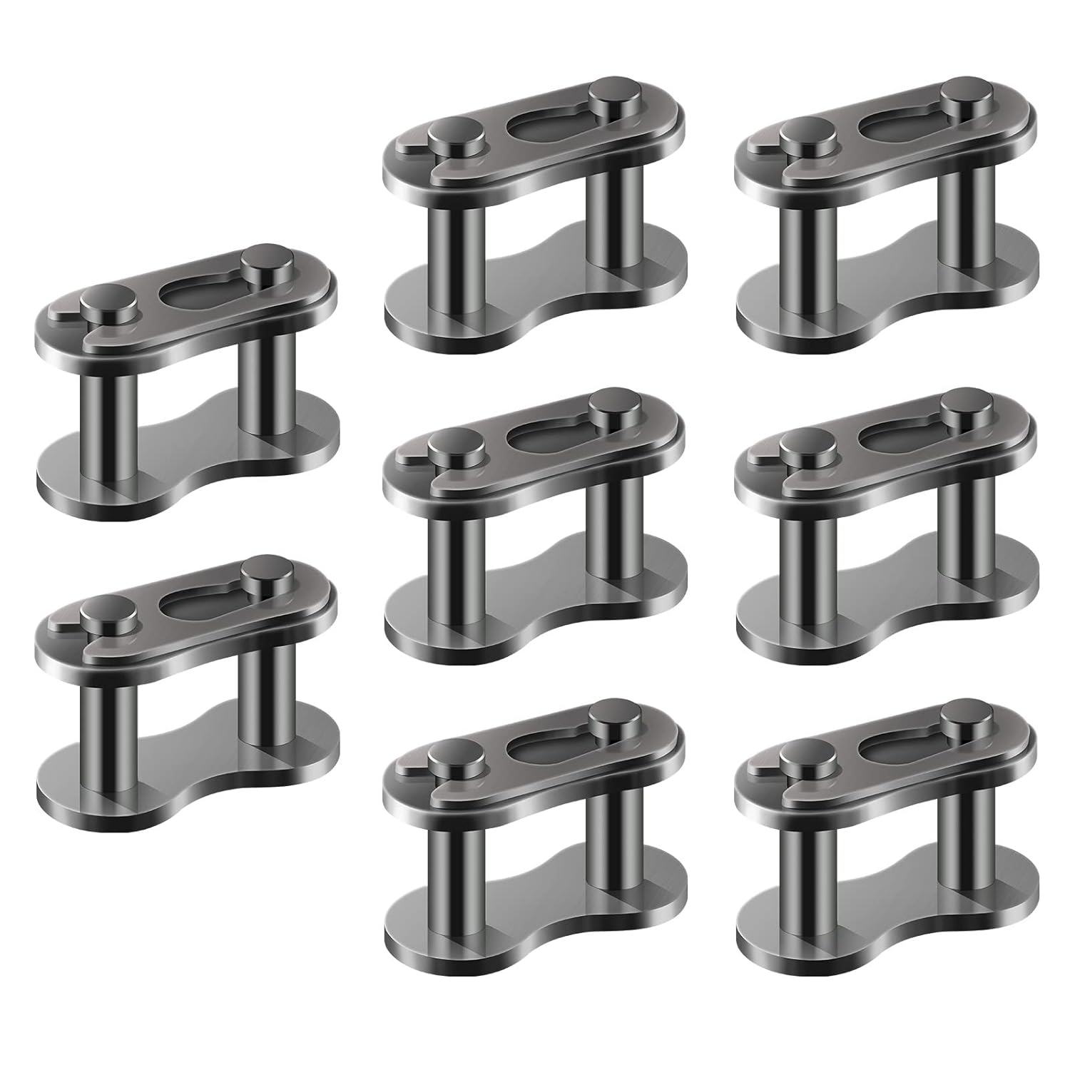 AIEX 8Pcs #428 Chain Master Links, Steel Alloy Heavy Duty Roller Chain Connector