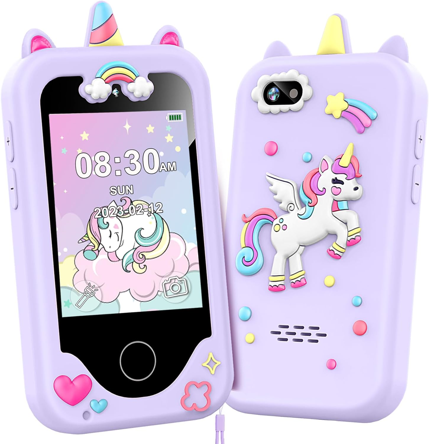 Kids Smart Phone for Girls, Christmas Birthday Gifts for Girls Age 3-10 Kids Toys Cell Phone, 2.8