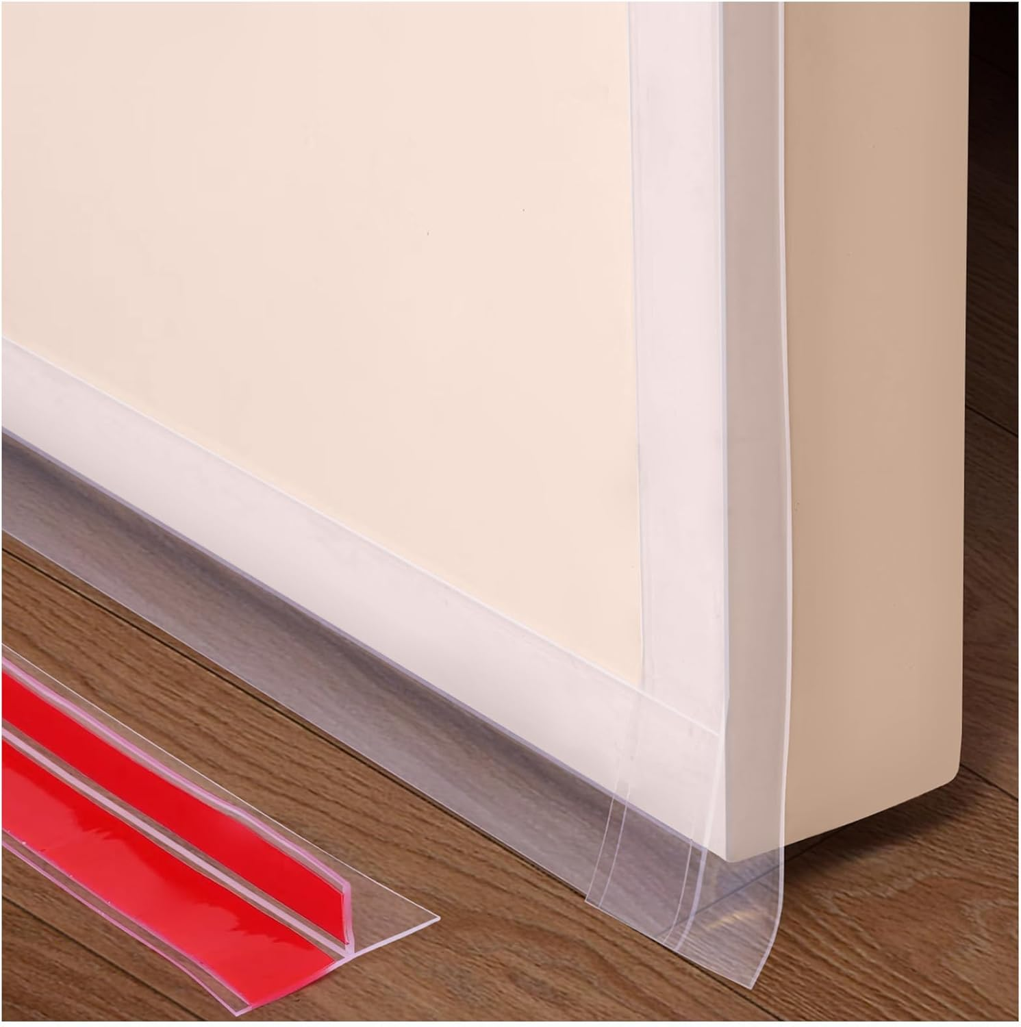 Tira de sellado de silicona transparente en forma de T para huecos de puertas y ventanas