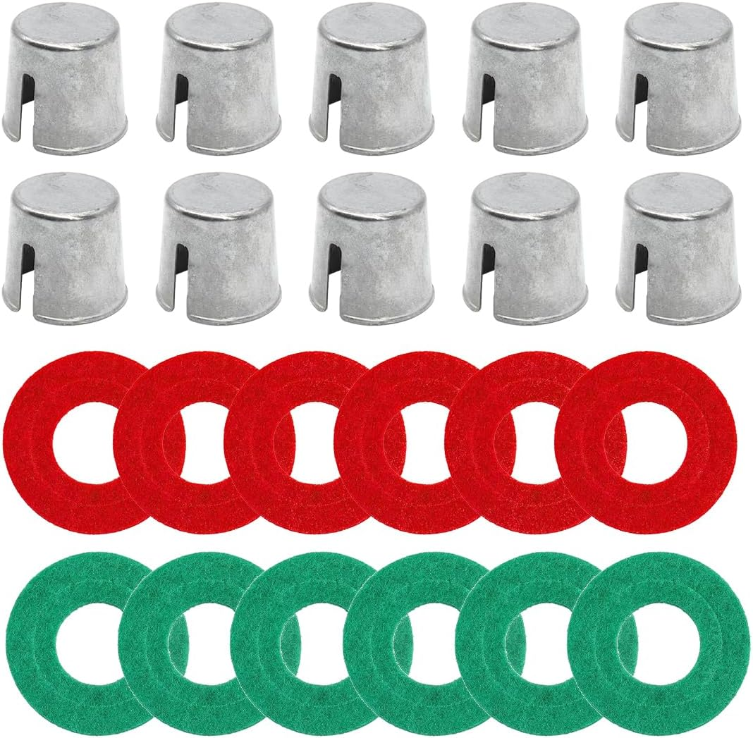 BESULEN Battery Post Terminal Shims - 10PC Lead Shims With Washers, For Top Post Battery Repair
