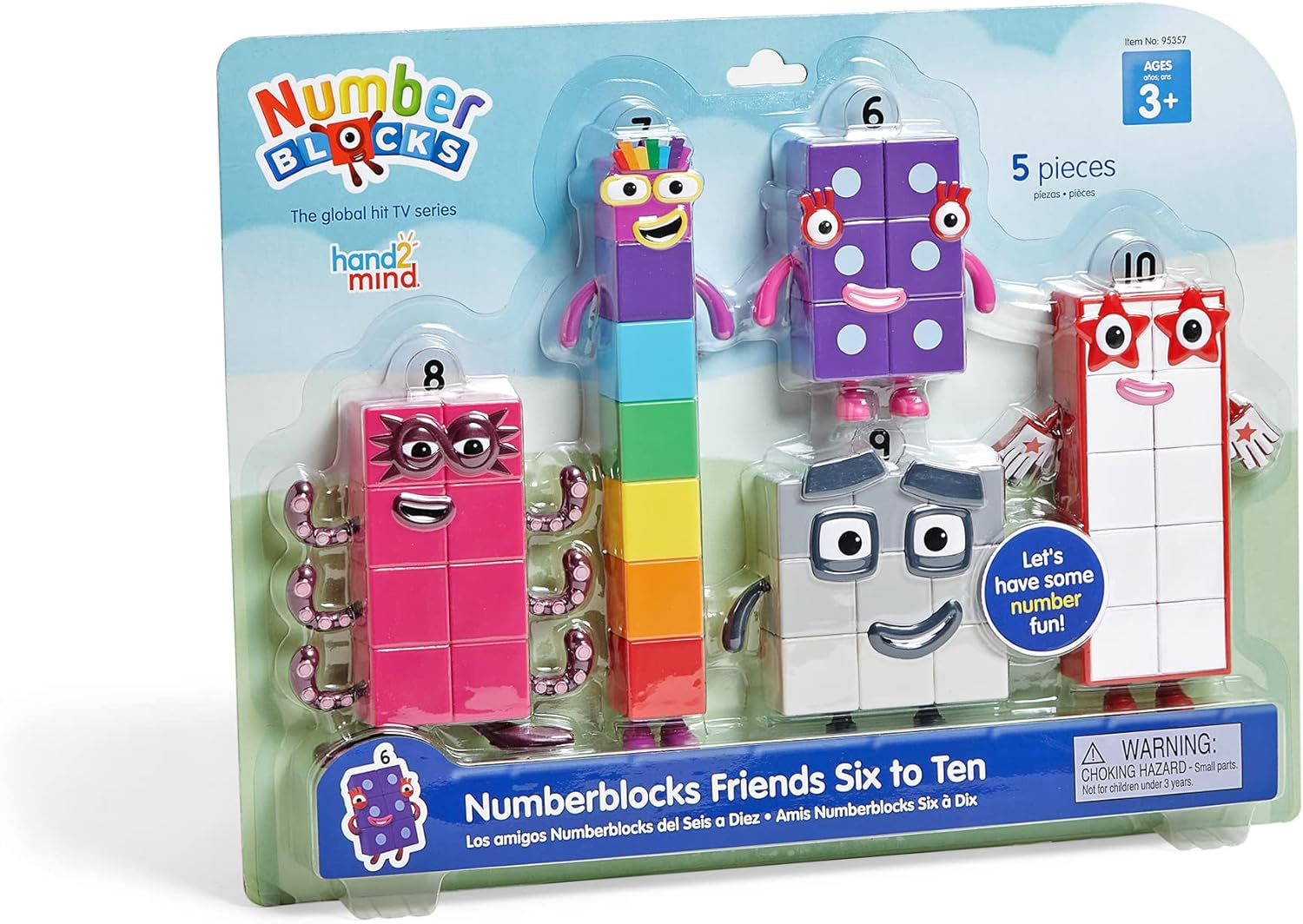 Numberblocks Friends Six to Ten, Action Figure Set, Toy Figures