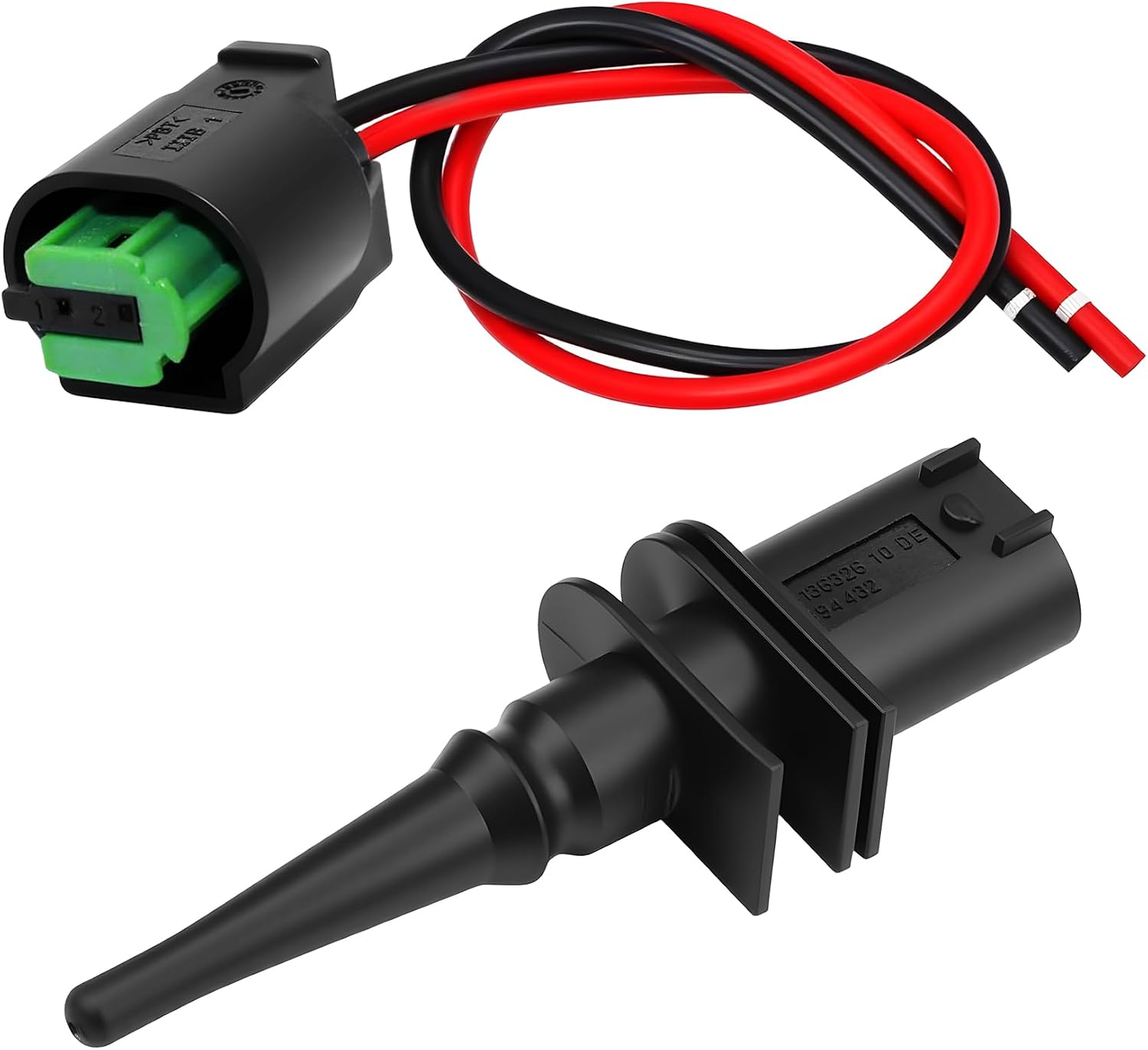 Outside Ambient Air Temperature Temp Sensor With Connector Pigtail Plug Replaces