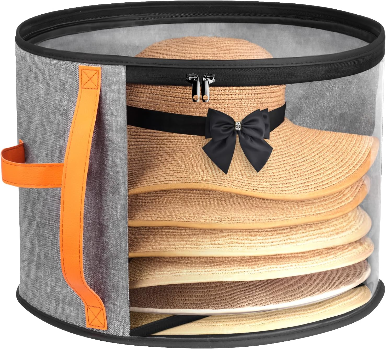 Caja Transparente Grande para Sombreros Organizador de Sombrero Cowboy Closet