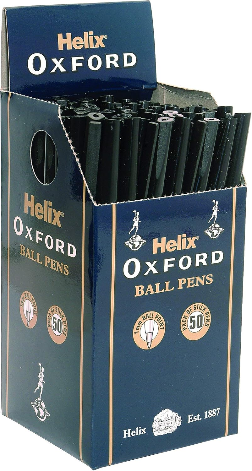 Oxford  Ballpoint Pens - Black (Box of 50)