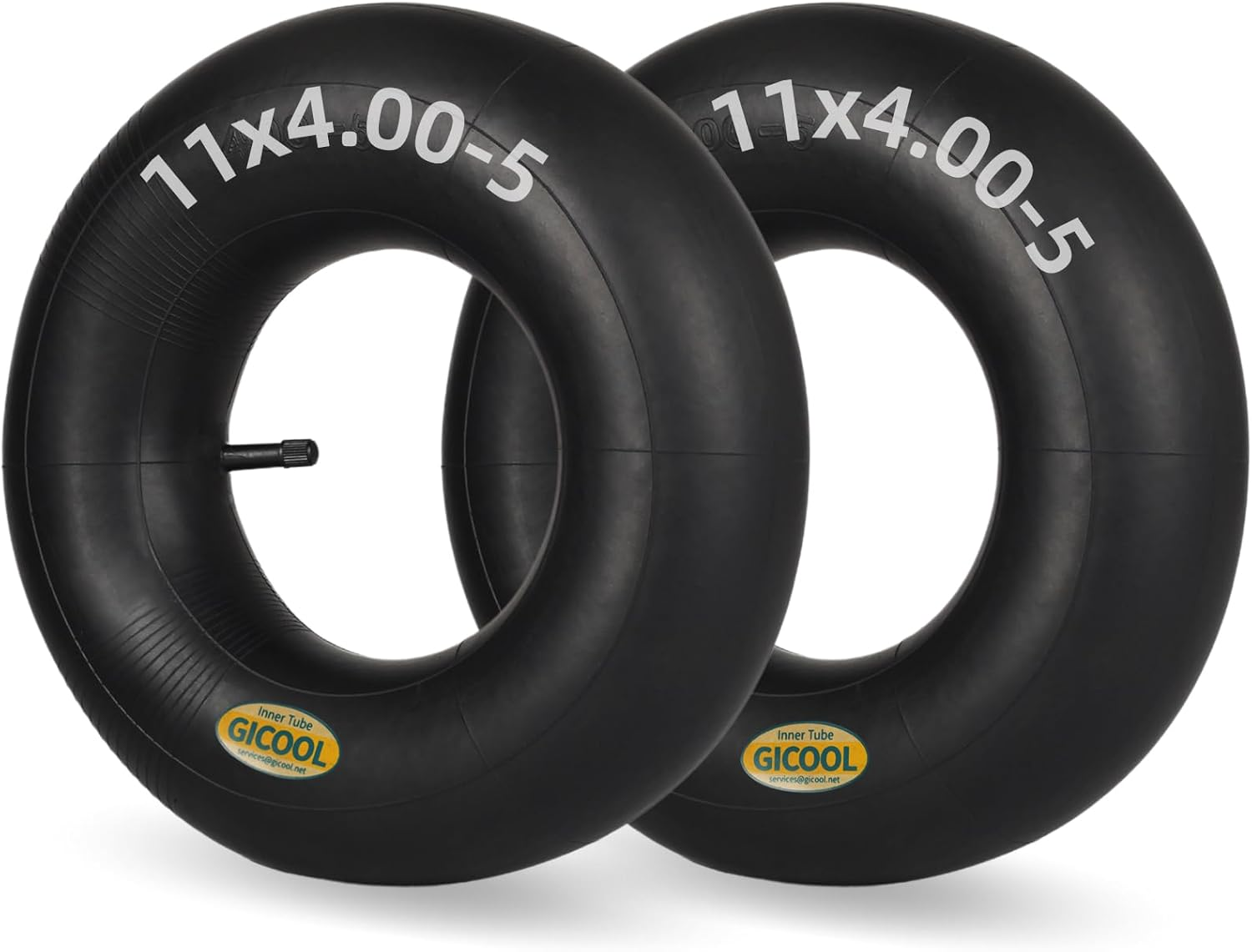 11X4.00-5 Replacement Inner Tube, 2 Pack with TR-13 Valve Stem, Heavy Duty, for Zero Turn Mower Front Tire