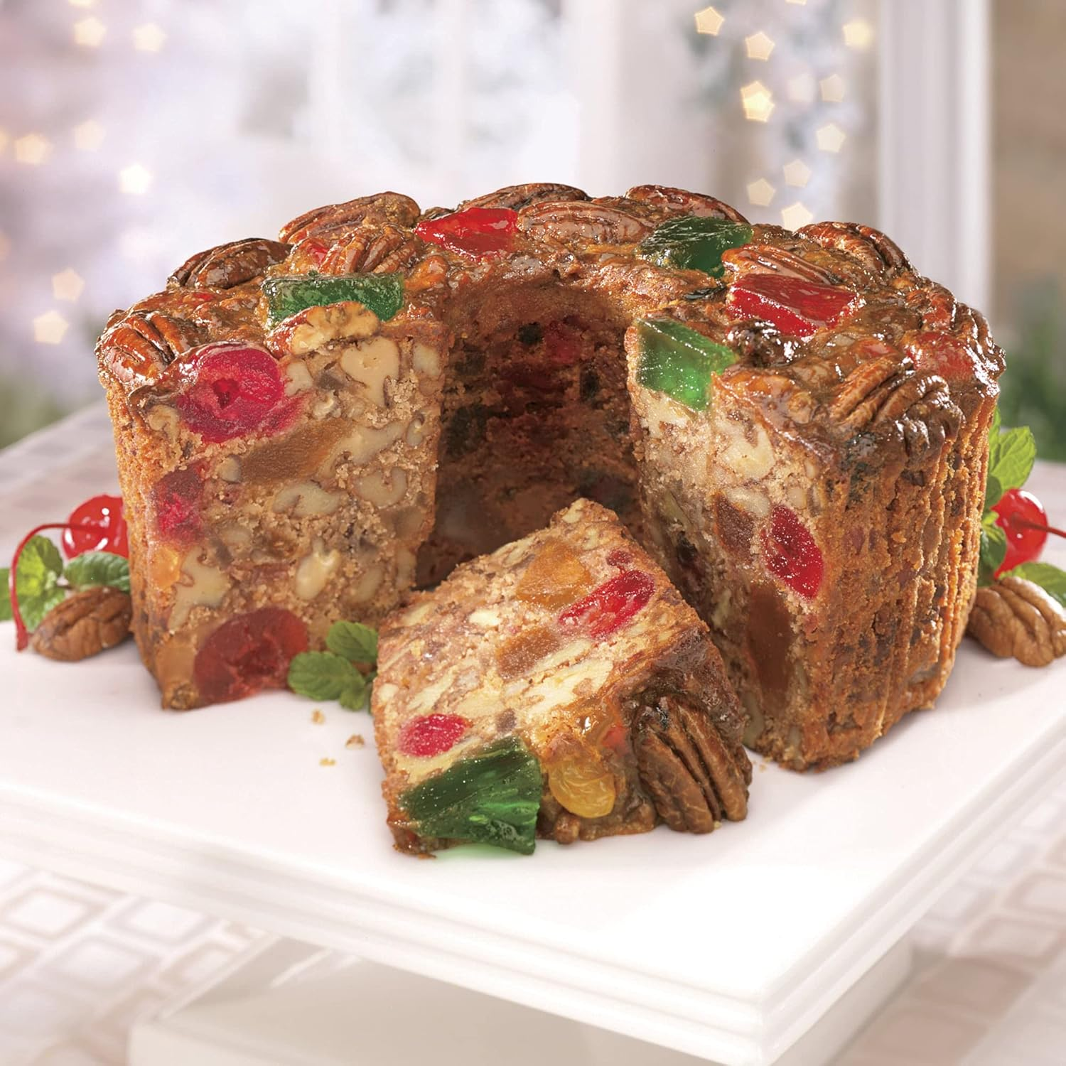 The Swiss Colony Christmas Fruitcake Traditional Holiday Dessert Candied Fruit 