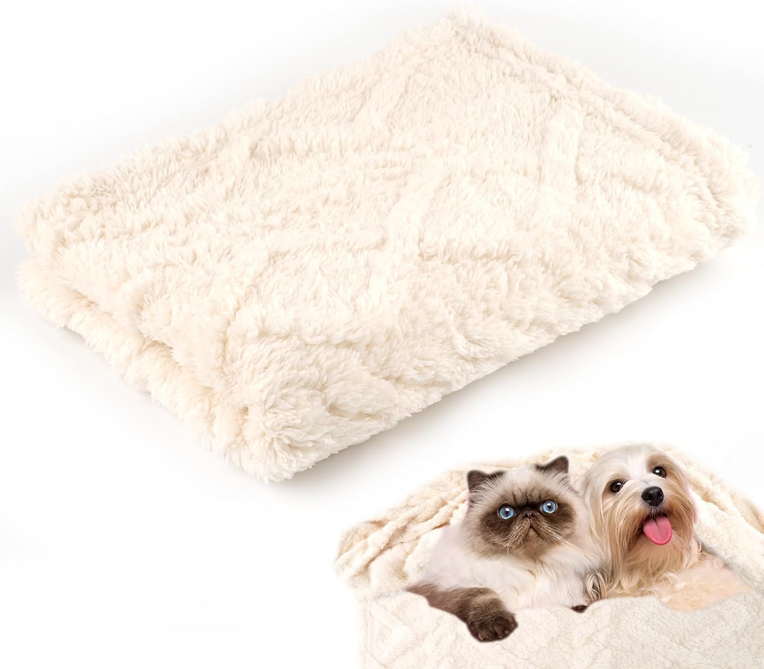 Hundedecke, 70X100 Cm Katzendecke Sofa, Hunde Decke Waschbar, Fleece Haustier Decke Flauschig Für Kleine Und Mittelgroße Hunde, Katzen Kuscheldecke (Beige)