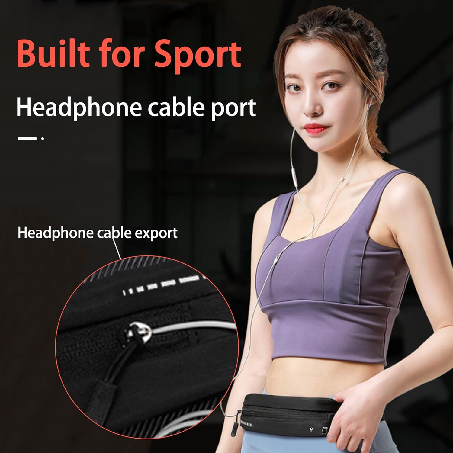 Slim Running Belt Fanny Pack for Men Women, Phone Holder for Running Water Re... - Picture 7 of 14
