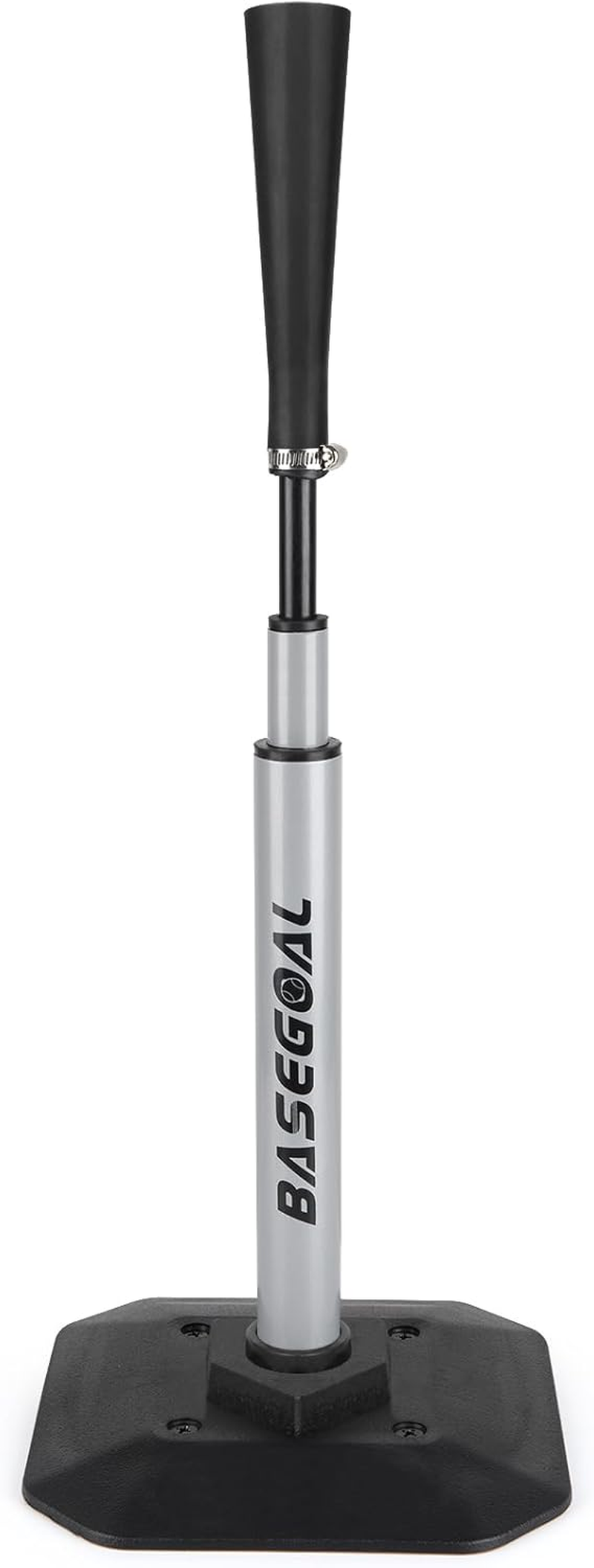 Baseball & Softball Batting Tee,Portable Hitting Tee,With Heavy Duty Base,Rolled Flexible Rubber Top,Adjustable Height for Kids or Adults