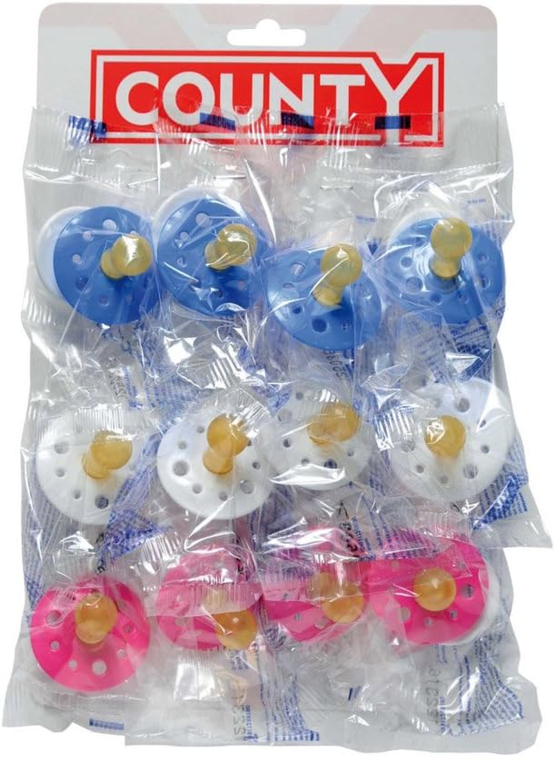 County Sales Baby Soothers Dummies Pacifiers Pack of 12 Cheap Bulk Deal Fast DEL