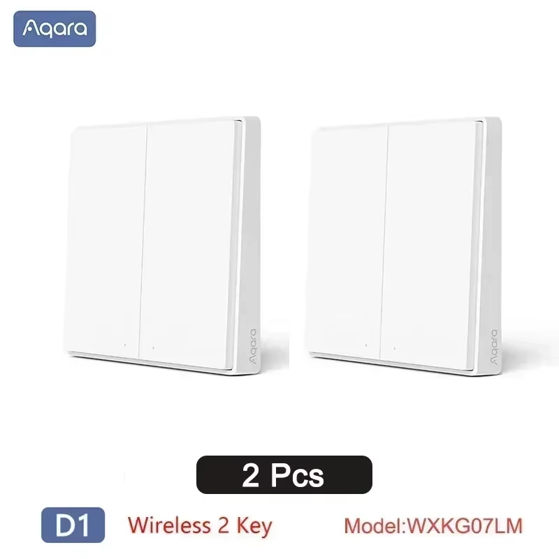 Smart Wall Wireless Switch D1 Zigbee Remote Control Key Light Switch Button for Mi Home Homekit APP