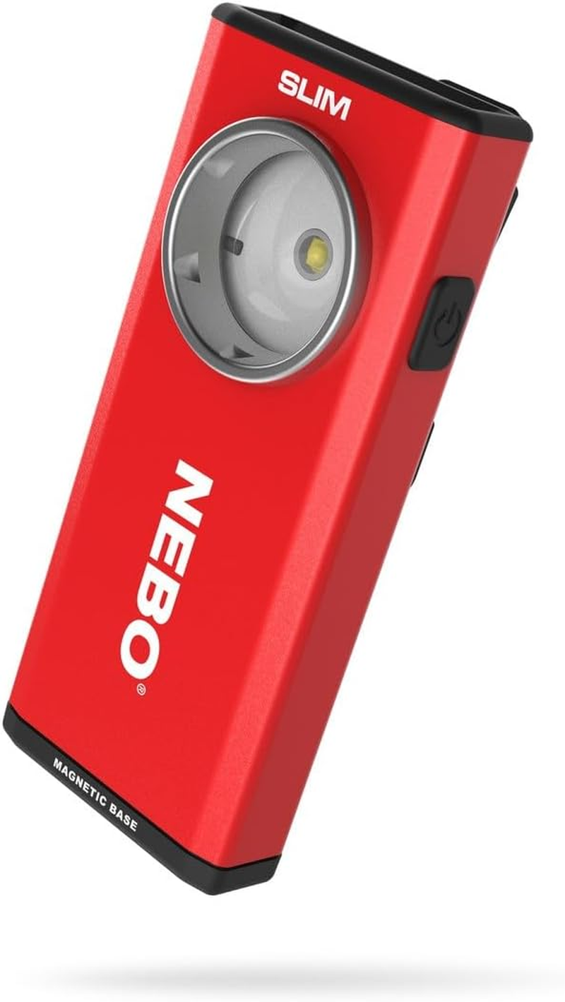 NEBO Slim Work Light, USB Rechargeable Bright Pocket Light with Clip