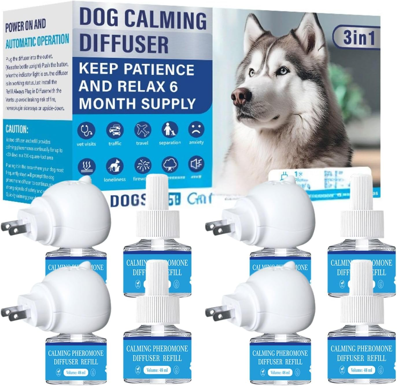 Therapet MD Dogs Diffuser, Dog Pheromone Calming Diffuser Plug-in Kit | Cover... - Picture 11 of 12