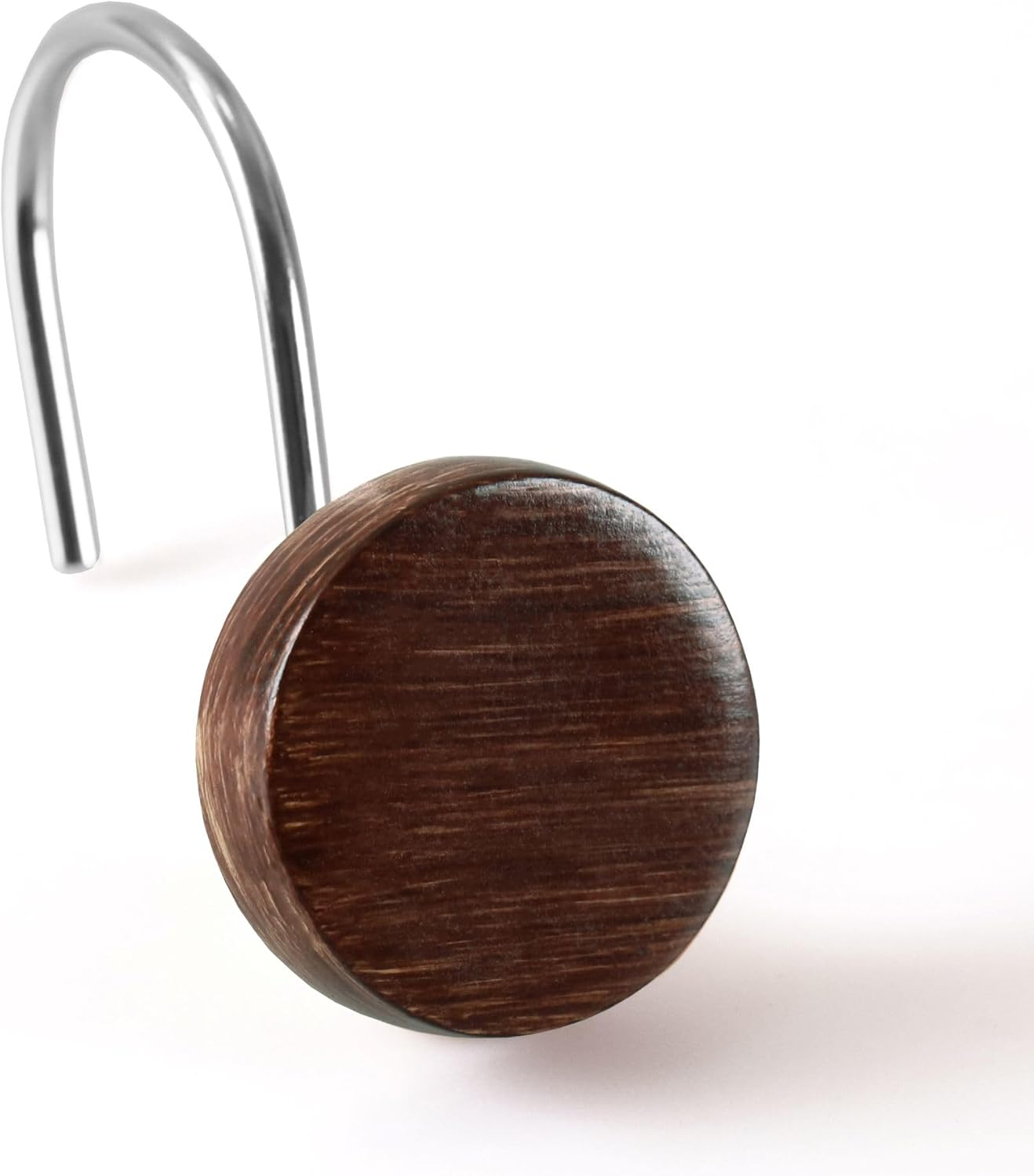 Rustic Boho Shower Curtain Hooks with Stainless Steel Rings for Vintage Décor