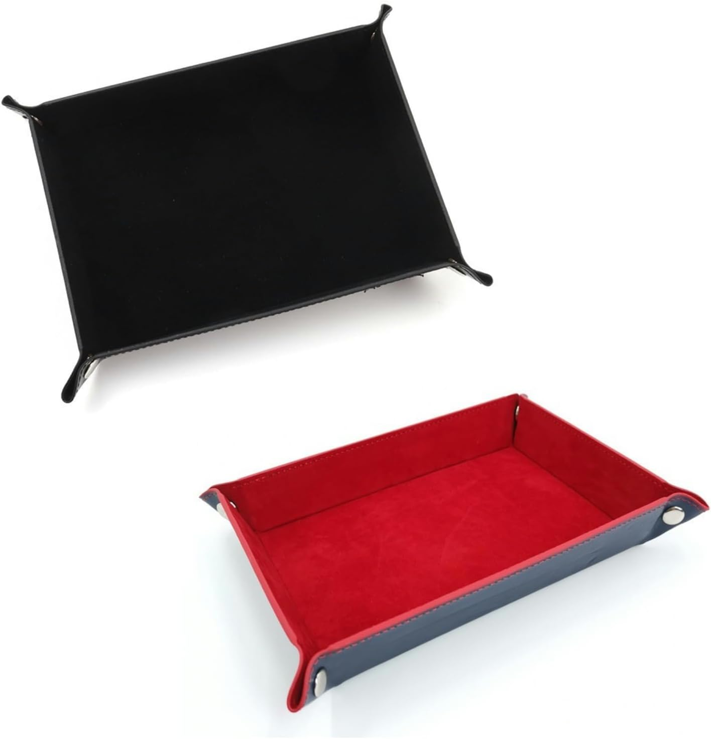 HiLLeo DND Dice Tray 2pcs Rectangle Portable Folding Dice Rolling Tray for Du... - Picture 13 of 18