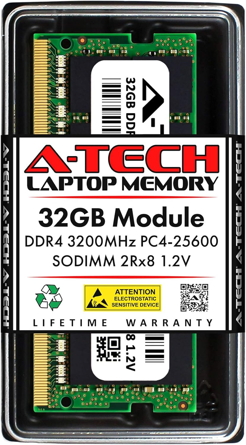 【未開封+中古】DDR4 SODIMM ECC 32GB PC4-3200 32GB DDR4 3200 Mhz SODIMM PC4-25600 (PC4-3200AA) CL22 2Rx8