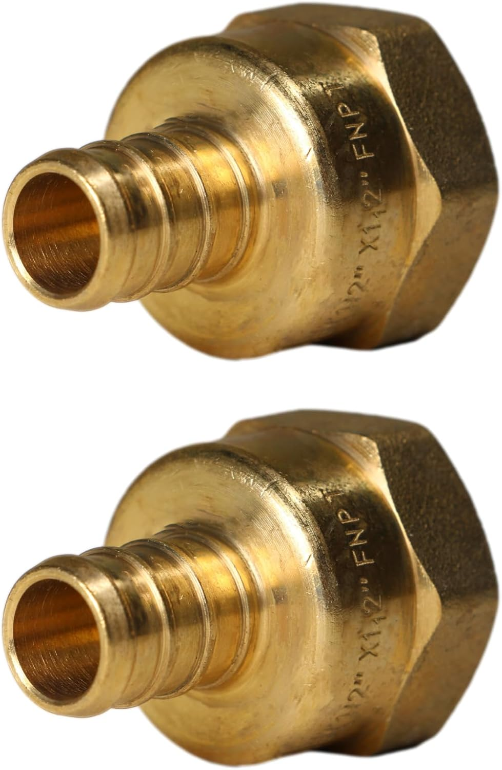 1/2 Inch Pex X 1/2 Inch Female NPT Adapter, 23-4-1=25X, 25 Pieces